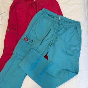 Dickies Scrub Pant-BUNDLE!!! Turquoise and hot pink!
